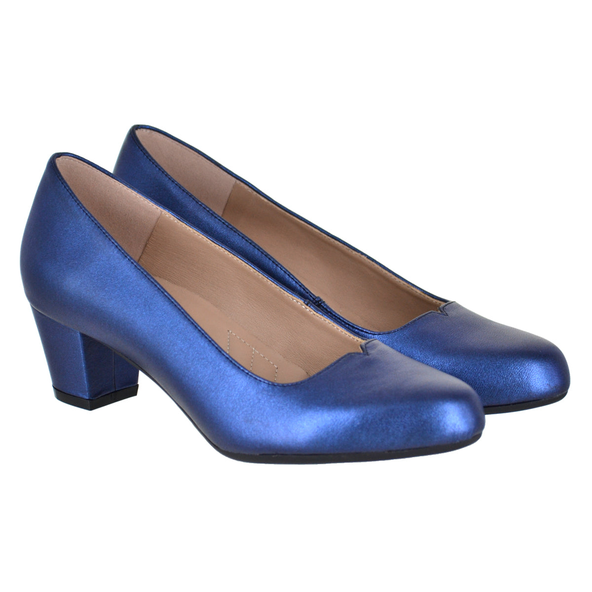 Zapatilla lisa de piel