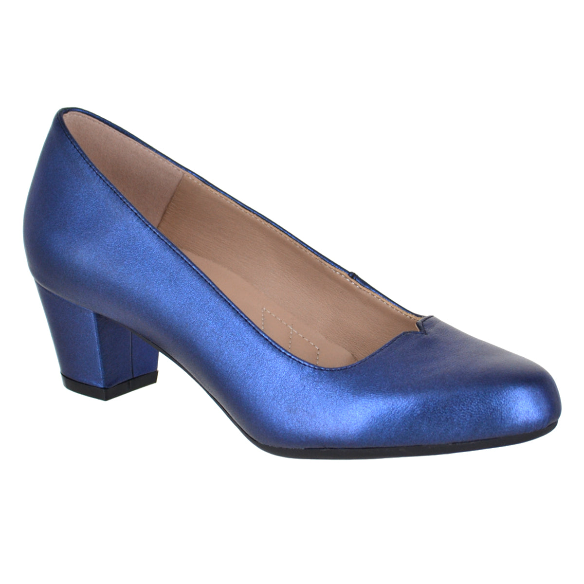 Zapatilla lisa de piel