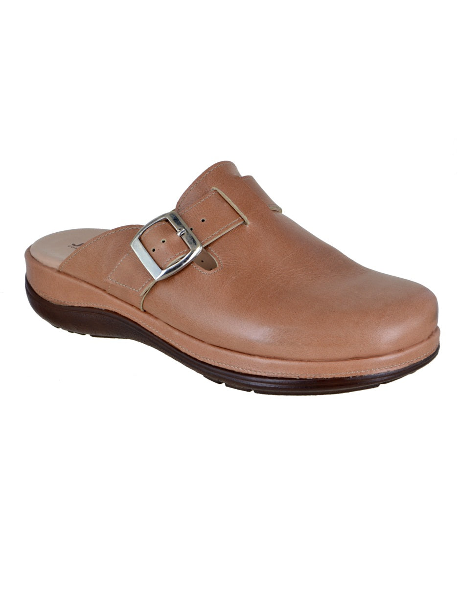 Mule Casual de Piel con Ajuste