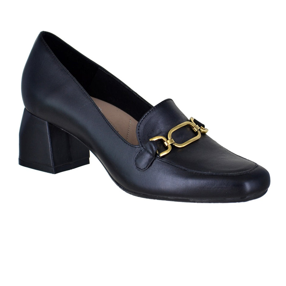 Zapatilla con herraje - negro