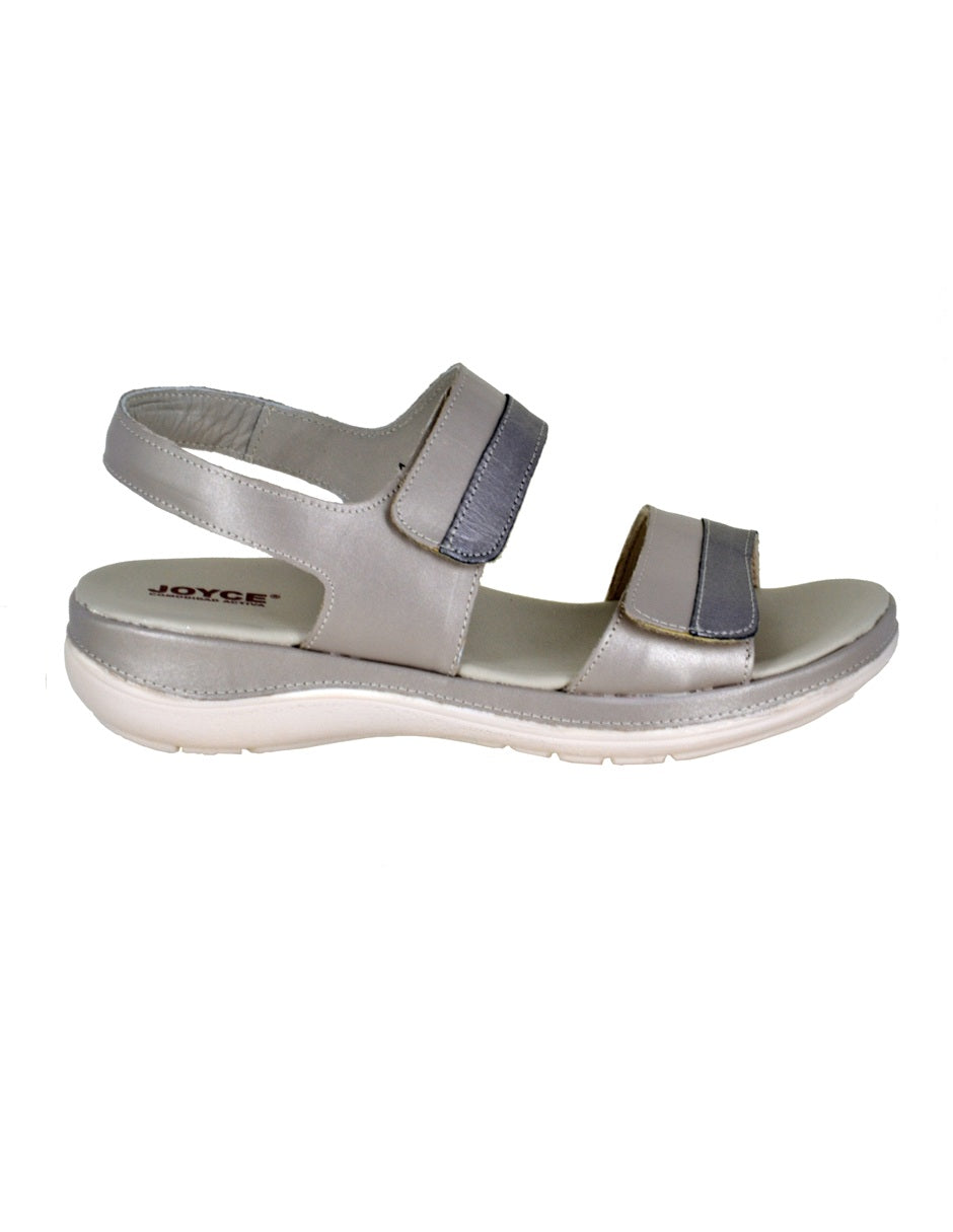 Sandalia combinada con doble ajuste