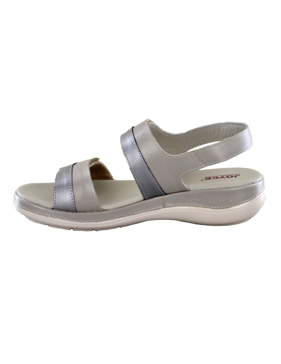 Sandalia combinada con doble ajuste