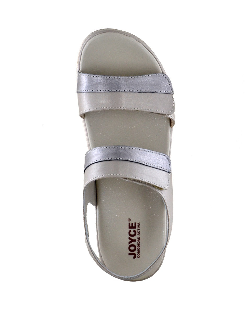 Sandalia combinada con doble ajuste