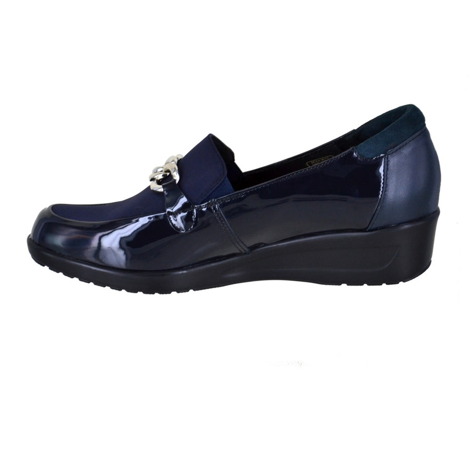 Mocasín de plataforma con cadena