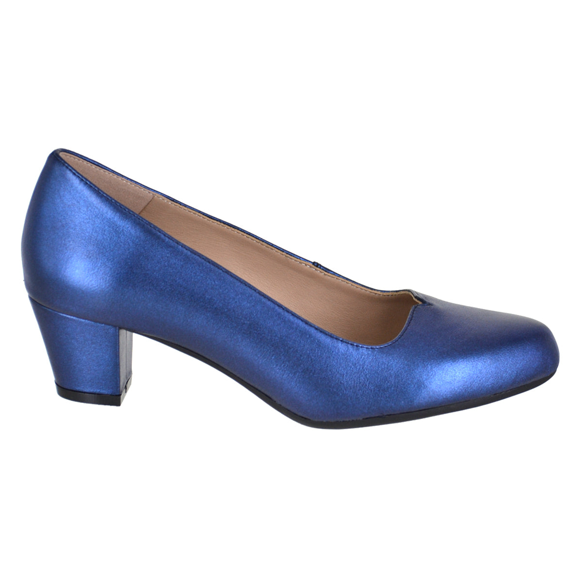 Zapatilla lisa de piel