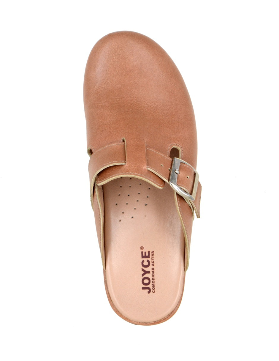 Mule Casual de Piel con Ajuste