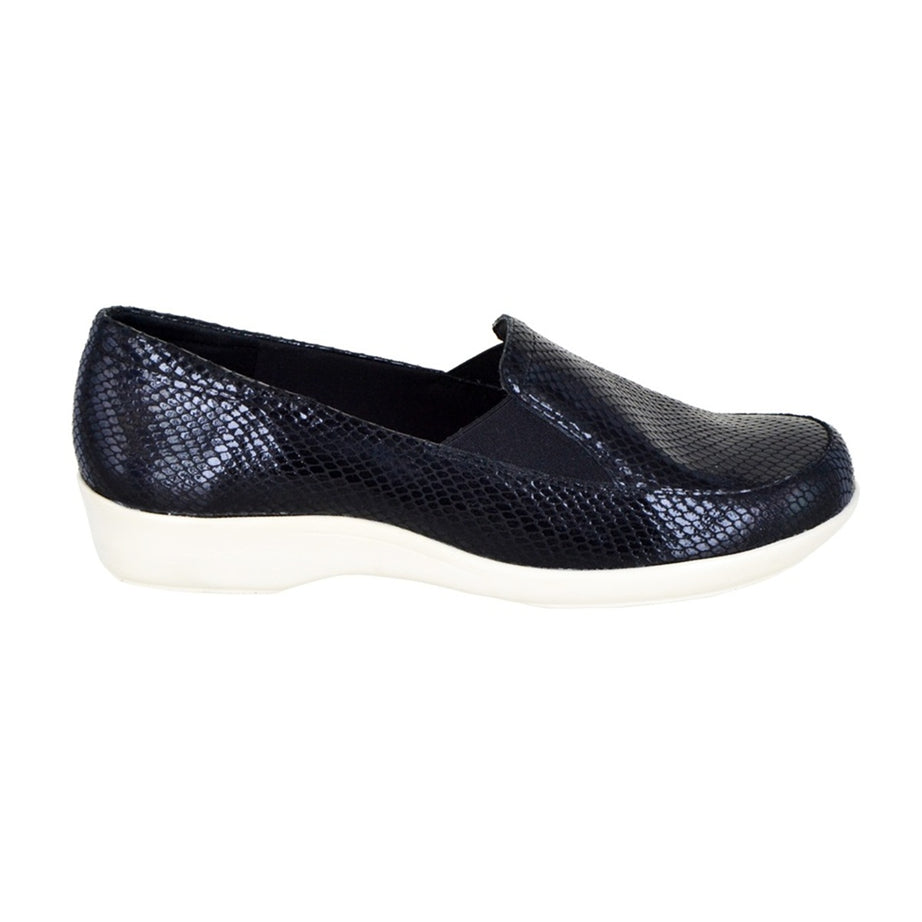 Mocasín de piel texturizado