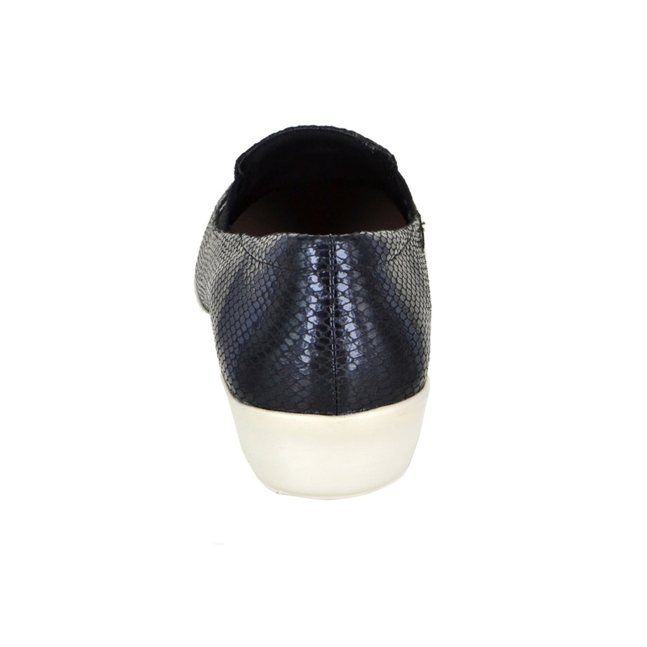 Mocasín de piel texturizado