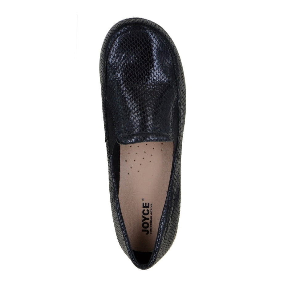 Mocasín de piel texturizado