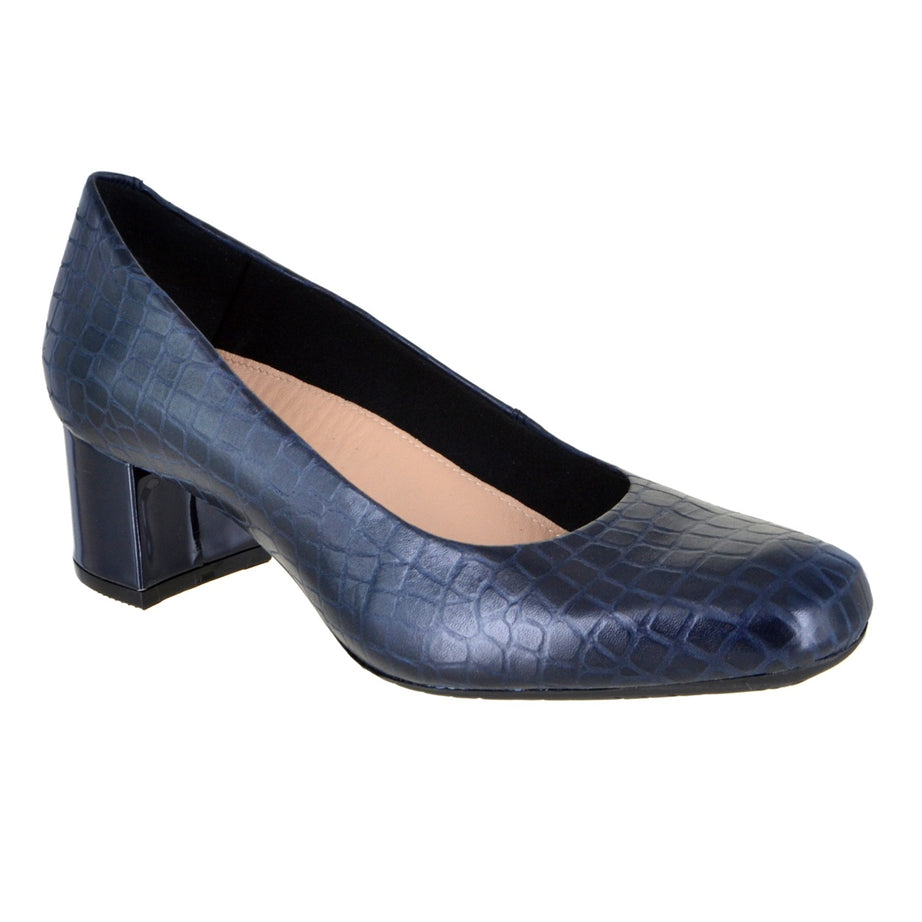 Zapatilla de piel tipo croco. Estilo 526