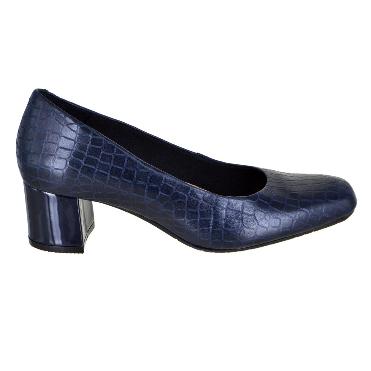 Zapatilla de piel tipo croco