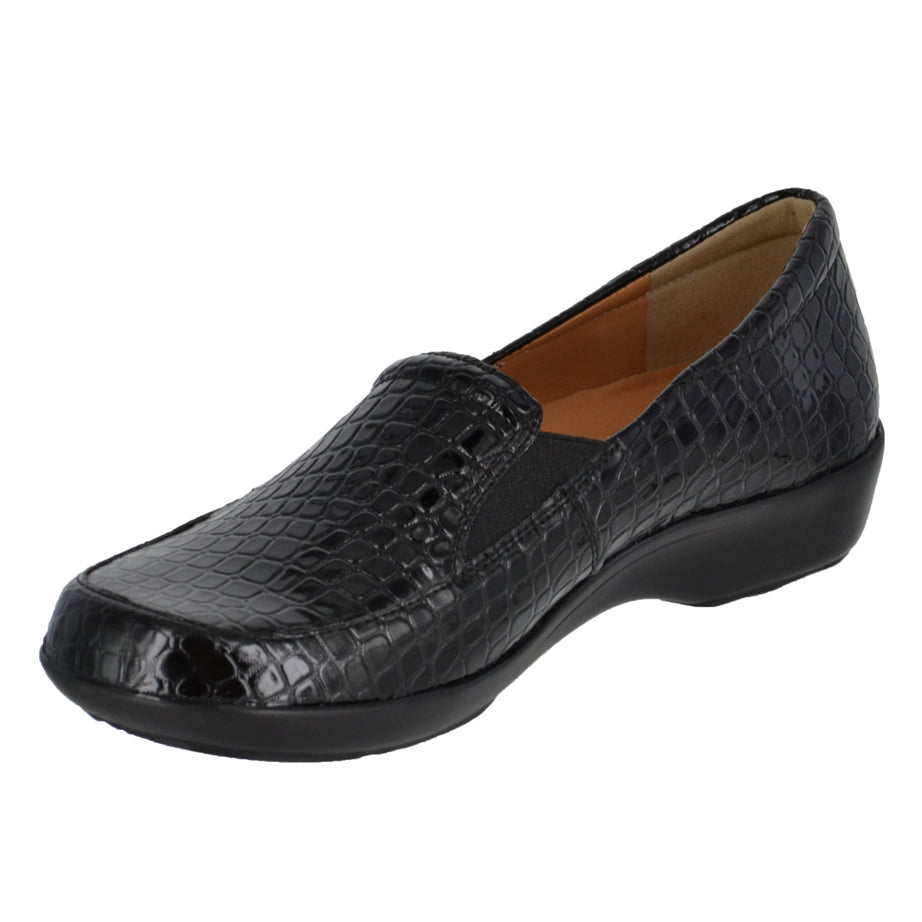 Mocasín casual texturizado - negro