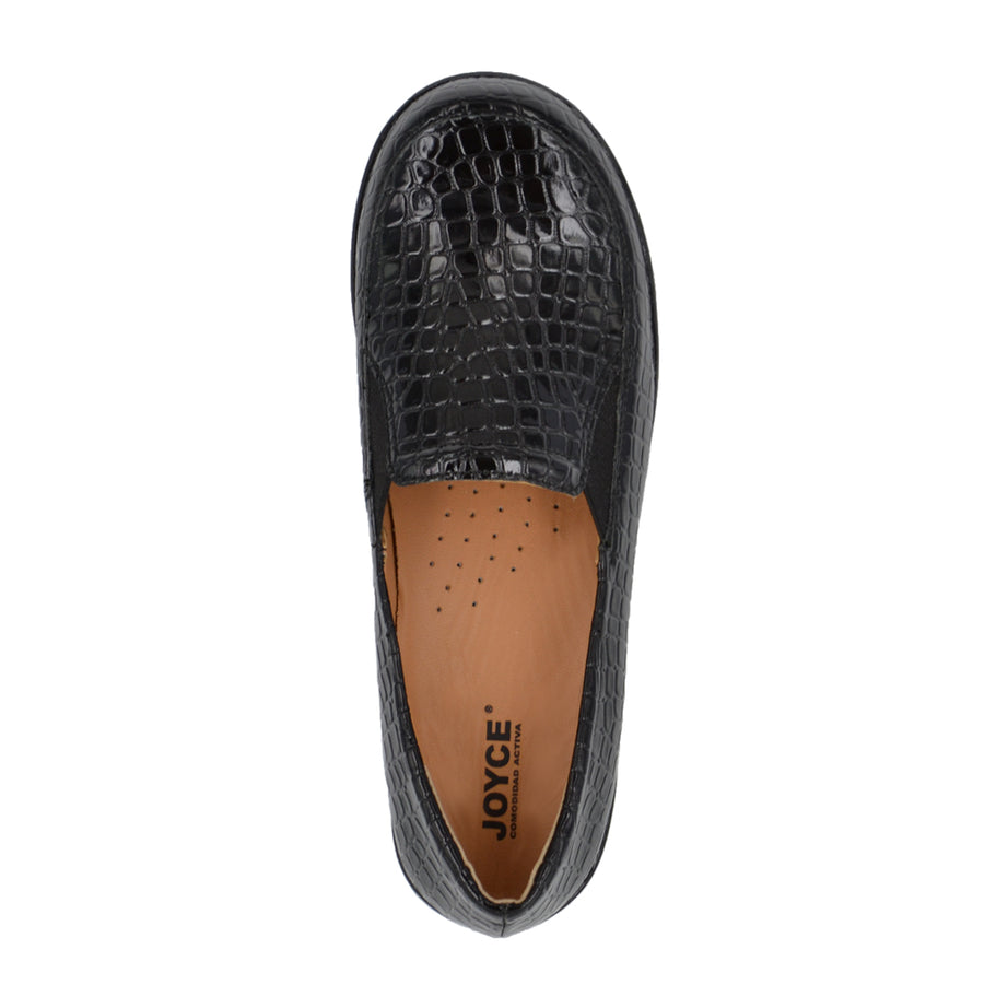 Mocasín casual texturizado - negro
