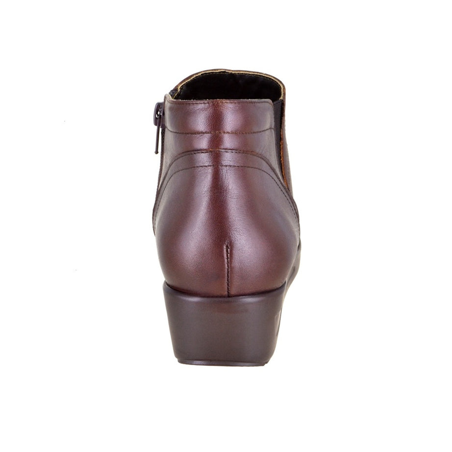 Botín de piel en plataforma