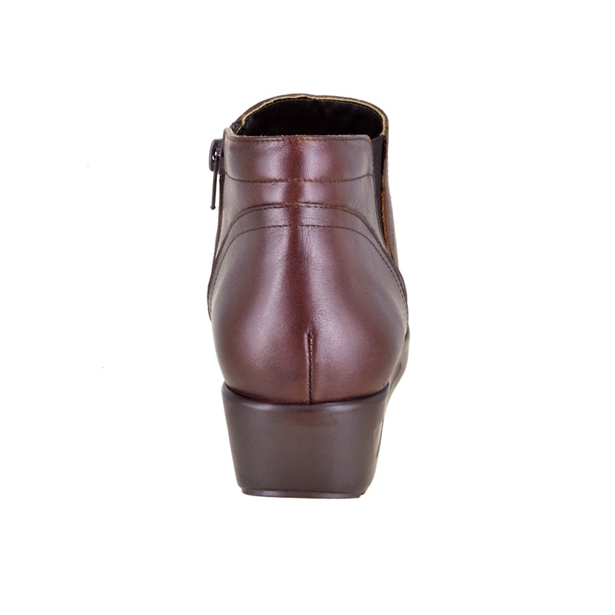 Botín de piel en plataforma