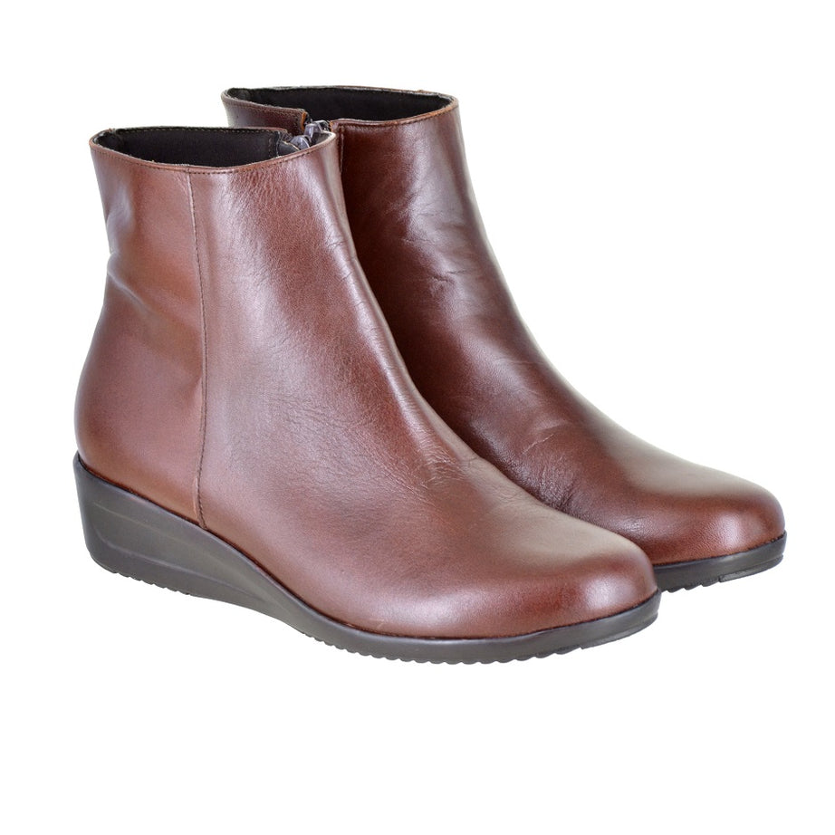 Botín clásico de piel