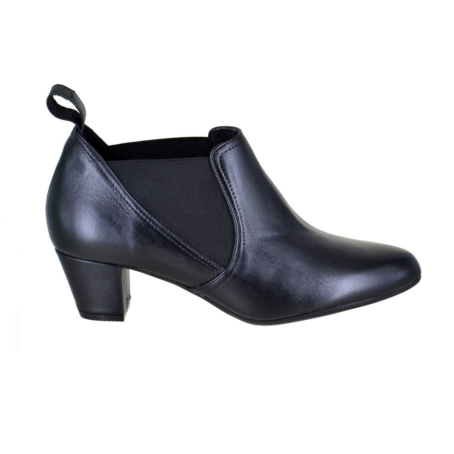 Botín de tacón medio tipo chelsea