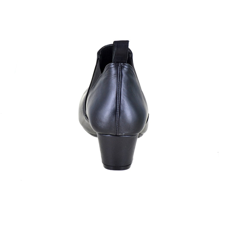 Botín de tacón medio tipo chelsea