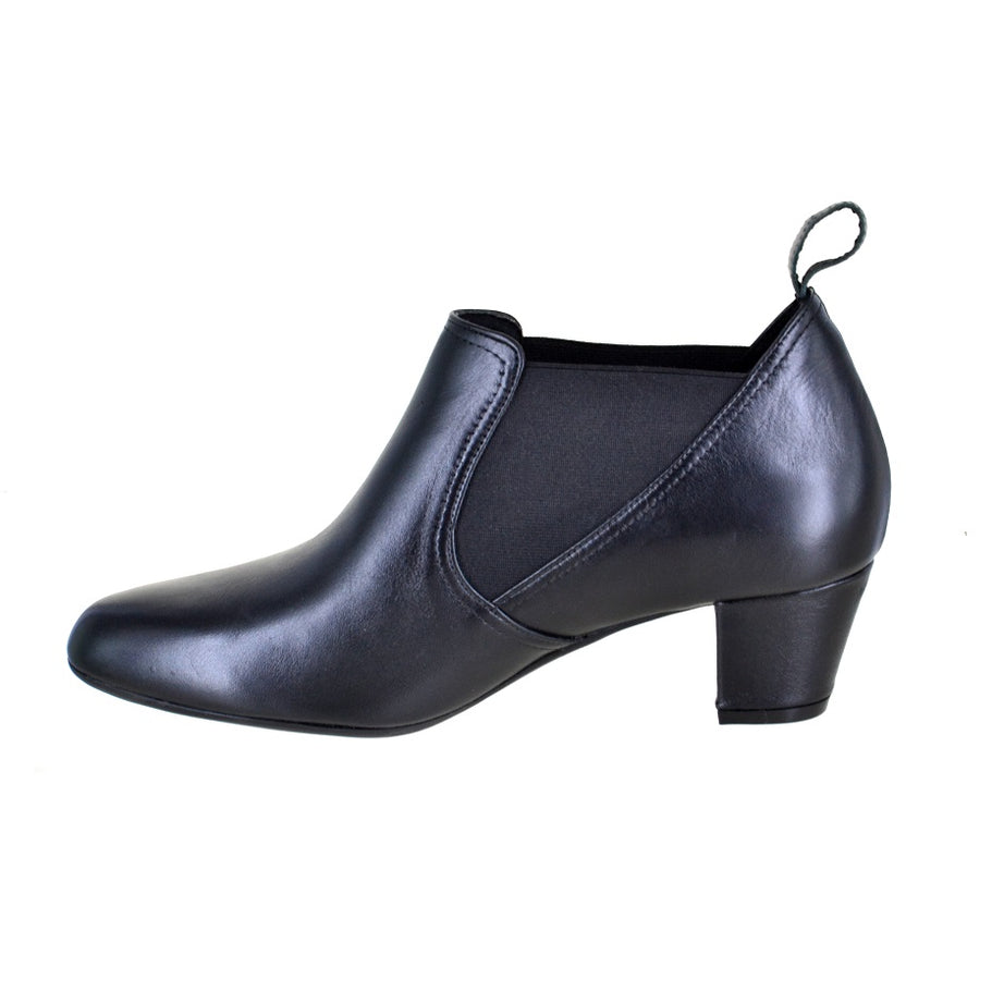 Botín de tacón medio tipo chelsea