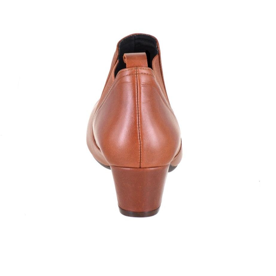 Botín de tacón medio tipo chelsea