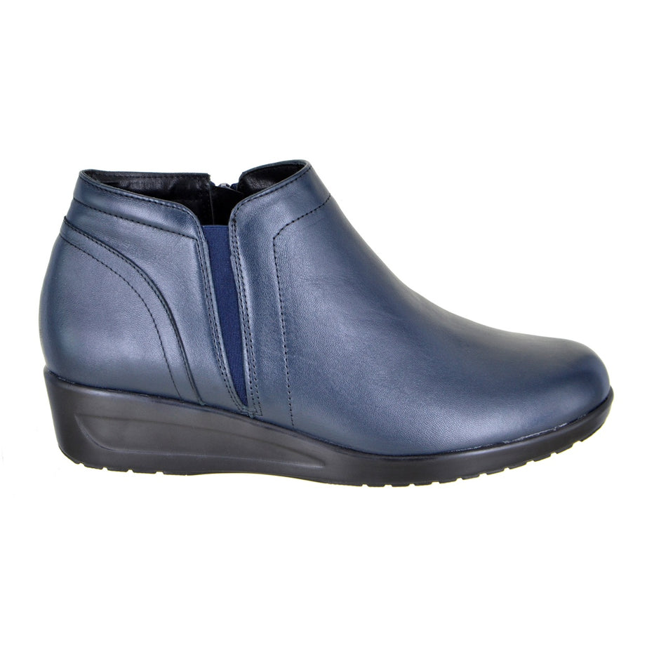 Botín de piel en plataforma