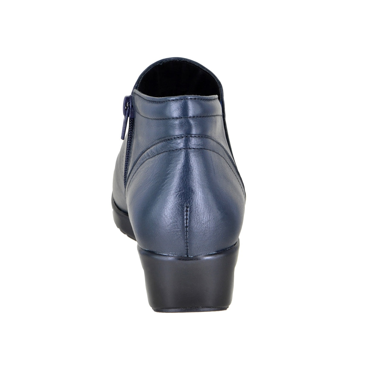 Botín de piel en plataforma