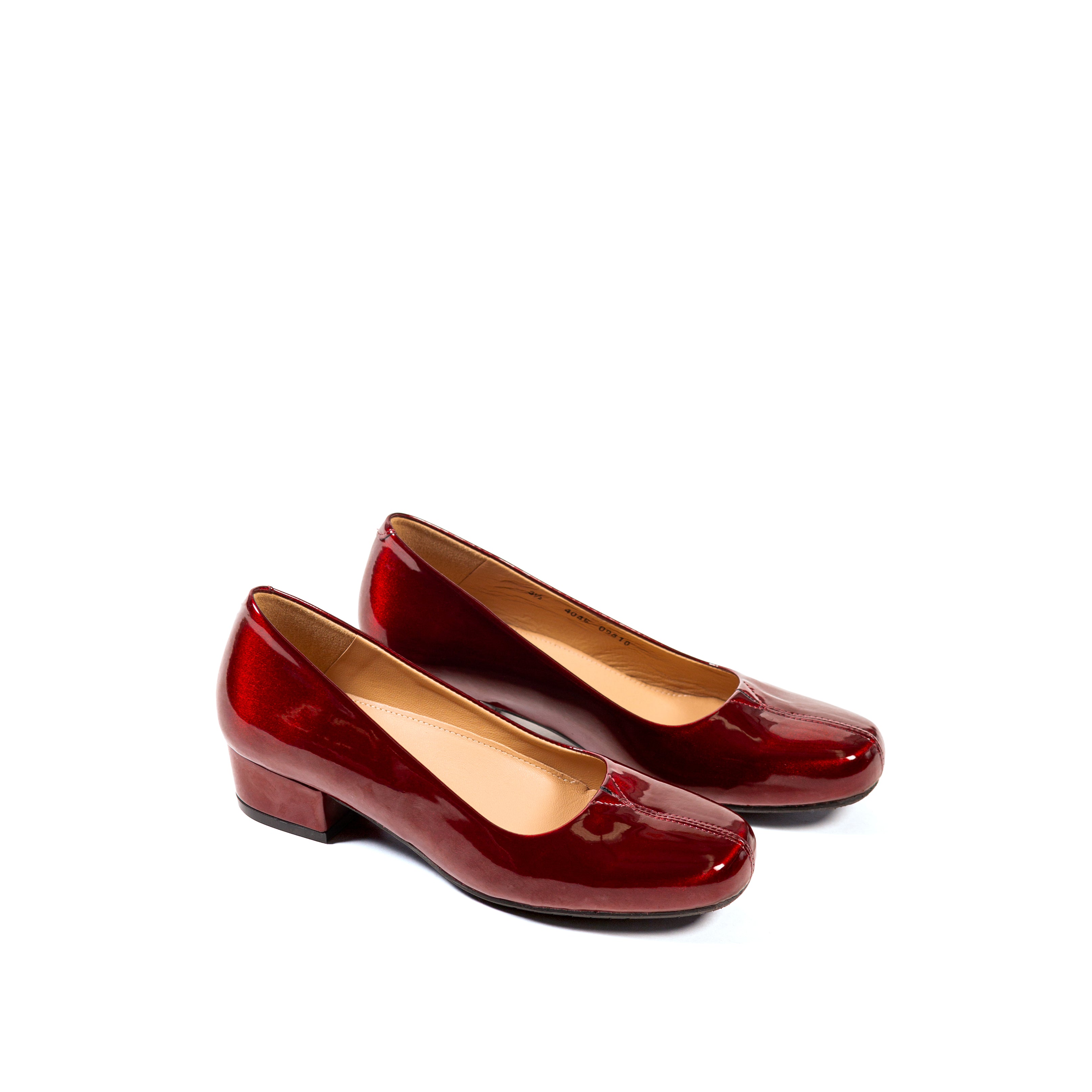 Zapato de vestir con elástico oculto - vino